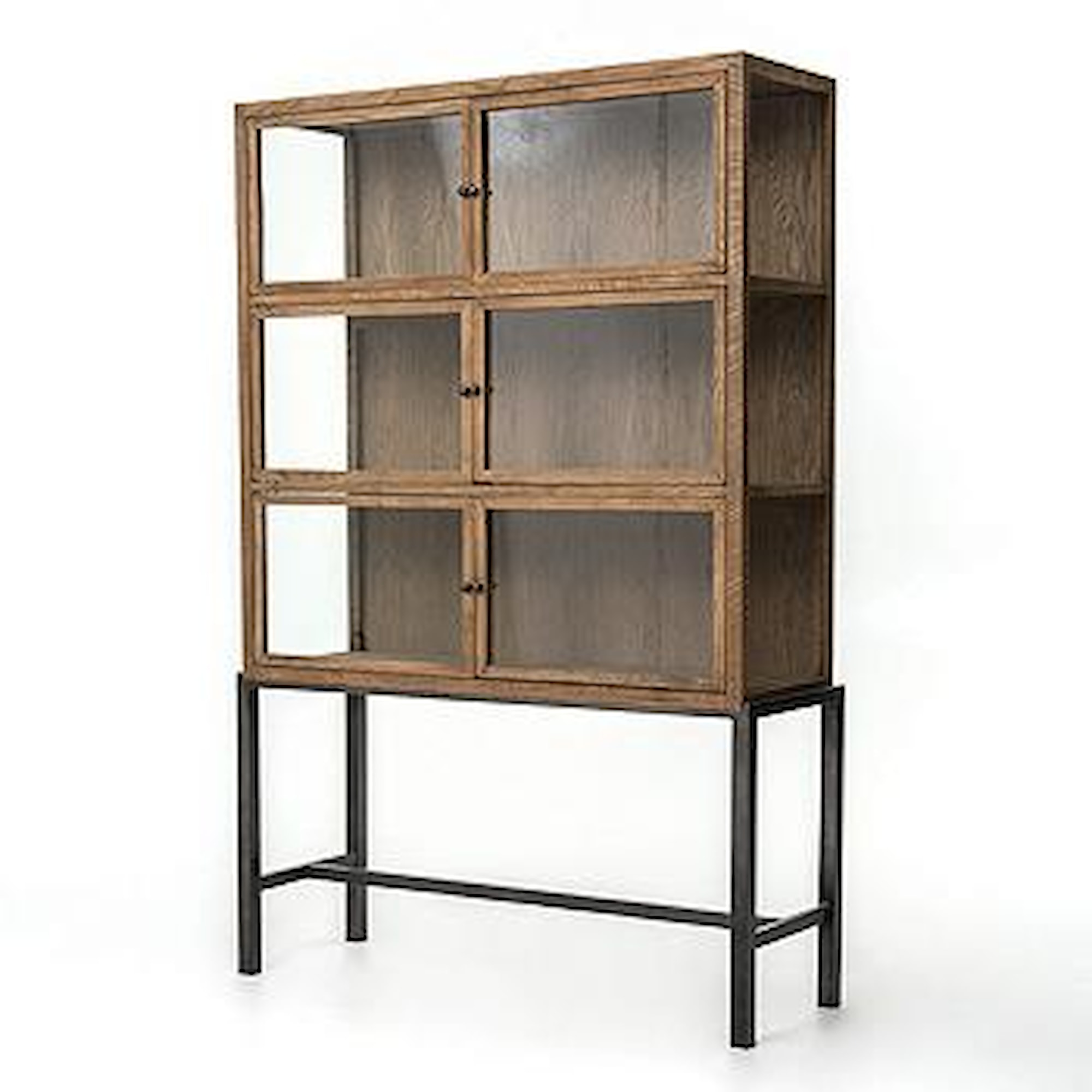 Four Hands Laguna CIRDC5E1C5 Spencer Curio with 3 Shelves Reeds Furniture Curio